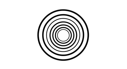 Concentric black circles of varying sizes arranged on a white background.