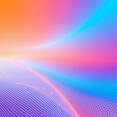 Vibrant gradient swirl with wavy texture and soft light