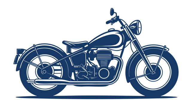 Vintage classic motorcycle icon