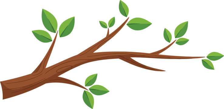 Tree branch clipart vector, tree branch silhouette vector, tree brunch icon, tree branch vector illustration