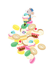 ねずみとお菓子