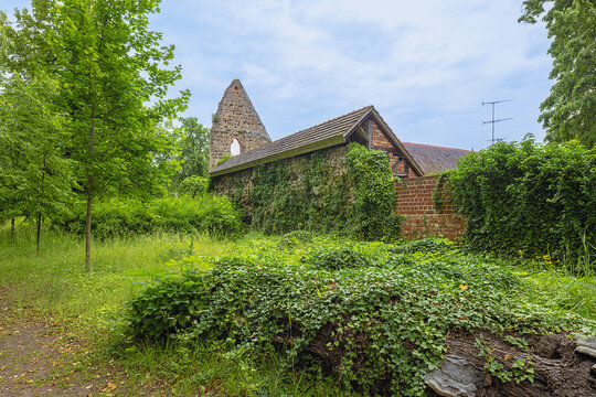 The wall of the Cistercian convent in Lindow, until 1638 one of the richest monasteries in the Mark