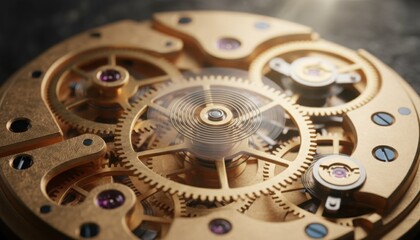 Image presenting a full mechanical watch movement symbolizing precision, luxury engineering and modern horology design. It reflects interest in technical artistry and collectible timepieces