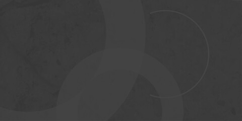 Black abstract background with black circle rings in faded distressed vintage grunge texture design. old geometric pattern paper in modern art design . Simple and elegant abstract design.