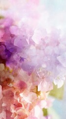 Hydrangea Bloom: An exquisite close-up of a Hydrangea flower, showcasing its delicate petals and vibrant hues in a display of floral beauty.