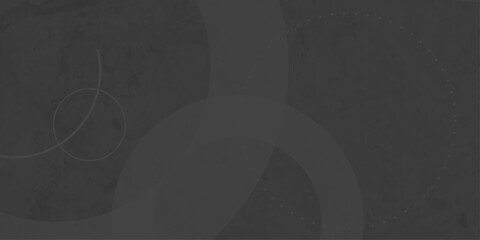 Black abstract background with black circle rings in faded distressed vintage grunge texture design. old geometric pattern paper in modern art design . Simple and elegant abstract design.