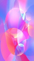 Chromatic Spheres: A mesmerizing composition of translucent orbs, interwoven with hues of pink, purple, and blue, creating an ethereal and abstract visual experience.