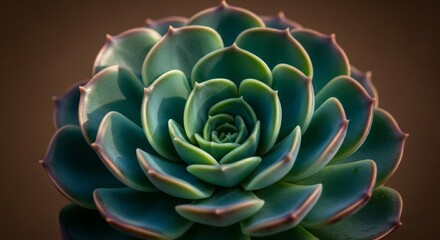 Green Succulent Plant Close-up