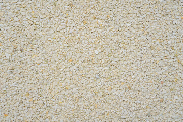 full frame light beige pebble dash render texture or exposed aggregate wall surface, uniform close-up construction background, concept of architecture, building material, exterior finish