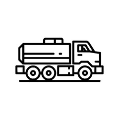 Obraz premium Tanker truck vector illustration for transportation and delivery services icon design element and logo idea