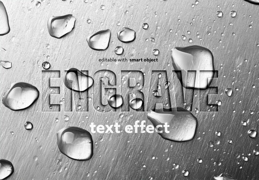Engraved Text Effect
