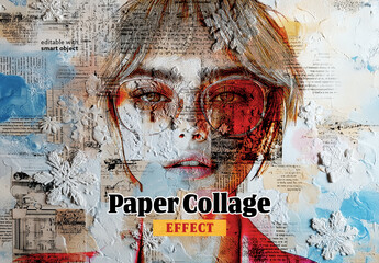 Paper Collage Photo Effect