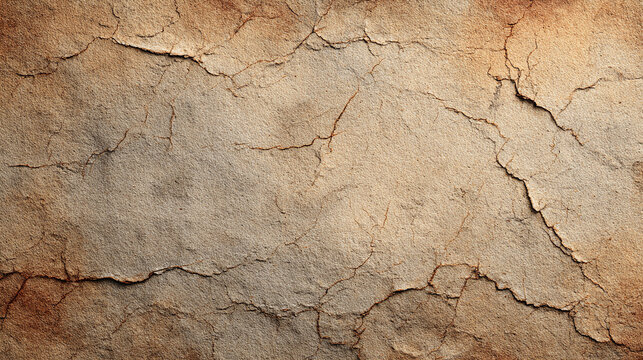 An old stone texture with intricate cracks and imperfections, evoking a sense of history and age. The surface has a rough, weathered appearance