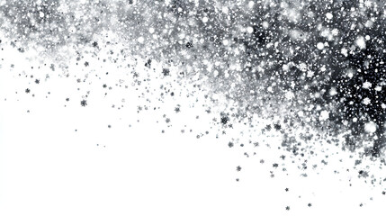 Fototapeta premium Falling snow snowfall snowflake snowflakes snow overlay action. winter snow effect, photo editing with , adds festive shine. Overlay perfect for seasonal design.