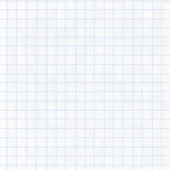 A close-up view of a blank, light graph paper with a subtle grid pattern of thin blue lines, perfect for design or educational use.