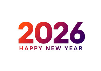 The year 2026 displayed in a gradient color scheme with 
