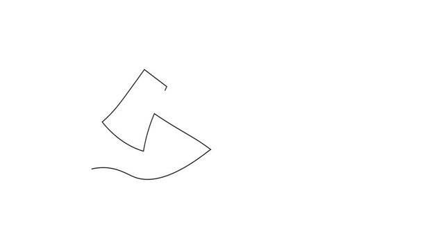 Axe continuous line drawing. Axe linear icon. White image background. Vector illustration. Axe continuous line icon.vector editable