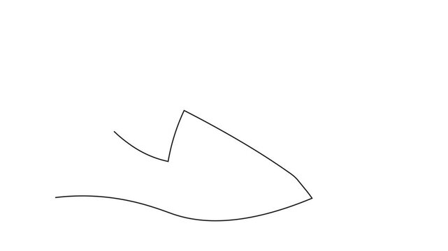 Axe continuous line drawing. Axe linear icon. White image background. Vector illustration. Axe continuous line icon.vector editable