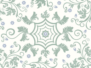 Cute floral watercolor seamless pattern. Flower vector illustration background. Watercolor print in rustic vintage style, textile or wallpapers.