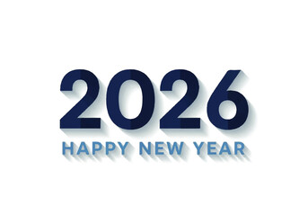 The year 2026 in dark blue with a light blue 