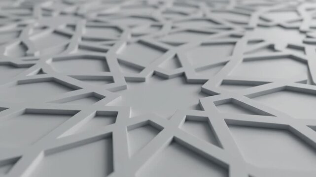 Abstract geometric pattern with islamic star motif