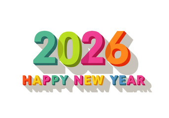 Colorful 3D rendering of 