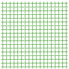 Wide green checkered paper in squares with broken lines.
Green checkered background. Geometric pattern for school, wallpaper, web pages, textures, fabric, and textiles.