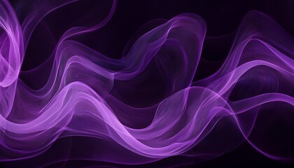 Purple Smoke Effect Swirl Wavy Pattern