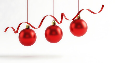 A festive red glass ornament next to cherry tomatoes and an apple on a white background