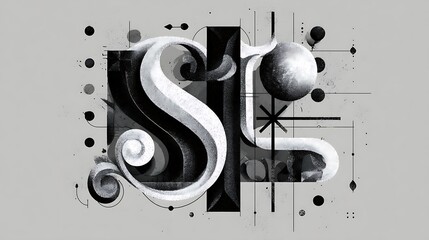 Vector illustration of the number one designed in a vintage grunge font style for artistic typography and business symbols