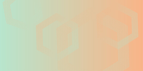 Gradient pink red patterned desktop wallpaper. Abstract vector illustration of modern lines background. Hexagon lines on yellow background. presentation design for corporate business and institution .
