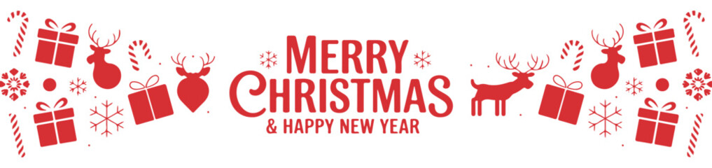 christmas ornament red festive banner