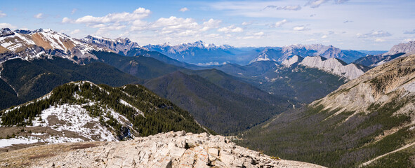 Ausblick in den Bergen