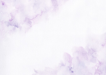 水彩画のマーブル 大理石 紫 Soft Neutral Lavender purple Watercolor paper Marble Texture Background