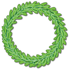 A Green Laurel Wreath, Symbol of Victory and Honor 