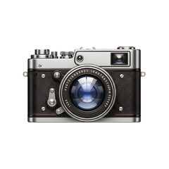old photo camera isolated