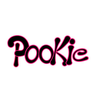 A typography of the word 'POOKIE'
