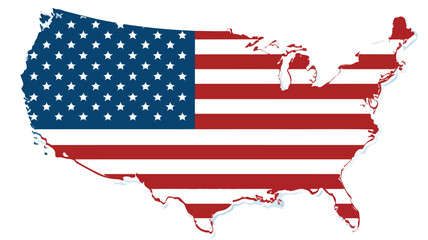 Professional Made in USA Flat Icon Vector Illustration with Outline