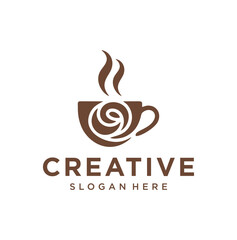 coffee cup vector logo