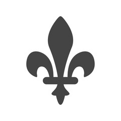 Fleur de Lys symbols. Royal lily vector. Flower Lily Royal Medieval Heraldic french symbol.