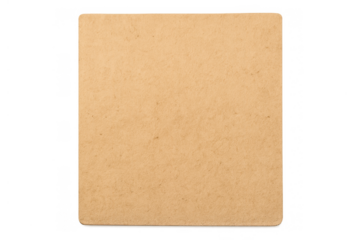 Vintage paper background with rounded corners, blank aged card texture on transparent for copy space