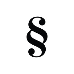 Black paragraph symbol on white background