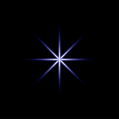 A vibrant blue starburst with glowing rays, creating a powerful spotlight and celebration effect. Available in high-quality EPS/AI vector format for dynamic design use.
