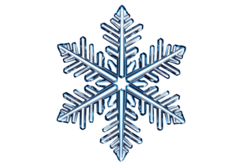 Mesmerizing Snowflake on White A Stunning Detailed Close-Up of Winter's Unique Crystal Formation, Sparkling with Festive Charm and Delicate Beauty