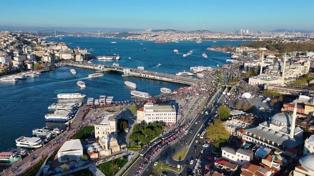 istanbul city and sea traffic