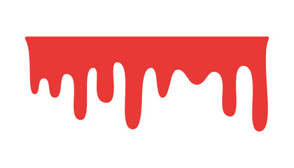 Red paint drip illustration graphic design vector element