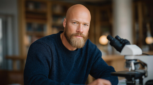 Researcher predicting gene mutations using AI-driven protein modeling, emotion of discovery visible, symbolizing computational biology, deep learning, and genetic innovation. cinematic color