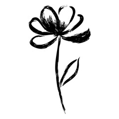 Hand Drawn Scribble Flower
