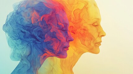 Conceptual image symbolizing the multifaceted aspects of human health and ailments. A vibrant visual exploring the intricate complexities and challenges associated with diseases and wellness.