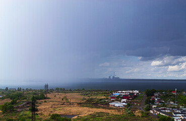 Heavy rains have hit the lake and the surrounding area